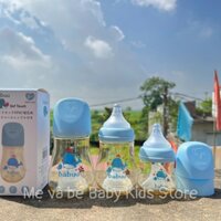 Bình sữa PPSU Babuu Hồ lô Legend Họa tiết Cá Voi Xanh Dương dung tích 90ml, 180ml, 240ml