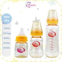 Bình sữa PPSU GB-Baby cổ hẹp dung tích 80ml 120ml 270ml  (Tặng 1 núm ty và que chọc núm)