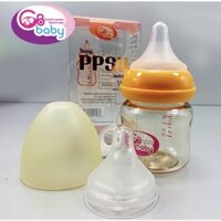 Bình sữa PPSU GB-Baby Cổ rộng dung tích 90ml, 160ml, 280ml Cổ rộng tặng một núm ty và que chọc núm