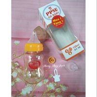 Bình sữa PPSU Gb baby Hàn Quốc 120ml cổ hẹp dành cho trẻ sơ sinh (Tặng 1 núm ti sillicon)