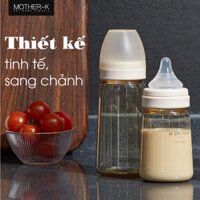 Bình Sữa PPSU Hàn Quốc Mother-K 180ml (Kem)