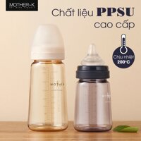 Bình Sữa PPSU Hàn Quốc Mother-K 180ml (Xanh)