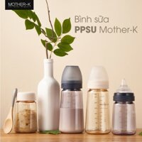 Bình Sữa PPSU Hàn Quốc Mother-K 280ml (Xanh)