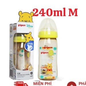 Bình sữa PPSU Plus Gấu Pooh Pigeon - 160ml