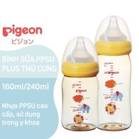 Bình Sữa PPSU PLUS Hình Thú Cưng 160ml - Pigeon