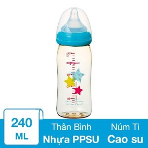 Bình sữa PPSU Plus Pigeon Ngôi Sao 240ml