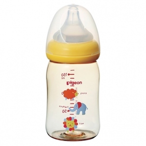 Bình sữa PPSU Plus Pigeon thú cưng 160ml