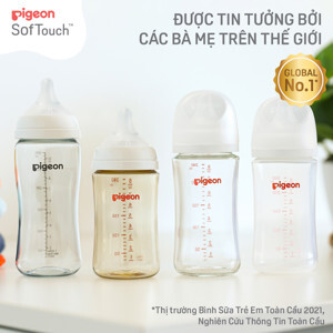 Bình sữa PPSU Plus Pigeon thú cưng 160ml
