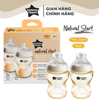 Bình Sữa PPSU/PP Tommee Tippee Natural Start 150ml, 260ml Cho Bé núm ti mô phongr tự nhiên