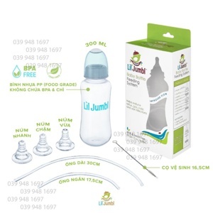 Bình sữa rảnh tay Lil Jumbl Mỹ