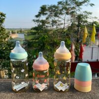 Bình sữa Sami Baby Cổ rộng PPSU phiên bản giới hạn dung tích 170ml, 270ml tặng kèm (Núm ti/ Núm hút chống sặc)