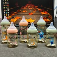 Bình sữa Sami Baby Cổ rộng PPSU họa tiết thú dung tích 170ml, 270ml tặng kèm (Núm ti/ Núm hút chống sặc)