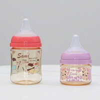 Bình sữa Sami Cổ rộng PPSU thế hệ 3 núm ti siêu mềm chỉnh khớp ngậm dung tích 90ml, 160ml, 240ml