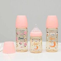 Bình sữa Sami Nhật Bản cổ rộng PPSU 170ml/270ml (nhận về 2 núm ty) THUYSHOP261289