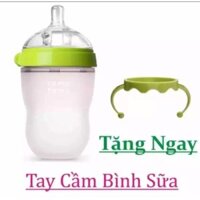 Bình sữa silicon chính hãng 250ml ( tặng tay cầm cùng màu cho bình)