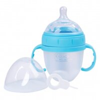 Bình sữa silicon Gluck Baby Premium 150ml (Màu xanh)