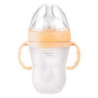 Bình sữa silicon Gluck Premium màu cam 240ml