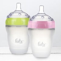 BINH SỮA SILICONE CỔ SIỆU RỘNG FATZ 180ML/240ML