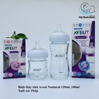 Bình Sữa Thủy Tinh Avent Natural 120-240 ml [Sản xuất tại Pháp]