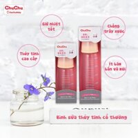 Bình sữa thủy tinh cao cấp cổ thường G-150ml Chuchu Baby chống đầy hơi - nhập khẩu trực tiếp Nhật Bản