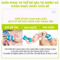 BÌNH SỮA THUỶ TINH, CỔ CONG ĐA NĂNG TINY BABY 180ML (Tặng núm ty miễn phí trọn đời)