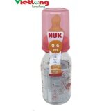 Bình sữa thủy tinh cổ nhỏ Nuk 125ml