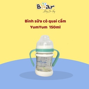 Bình sữa thủy tinh cổ rộng YumYum Glasslock 150ml