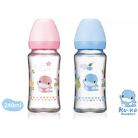 bình sữa thủy tinh cộ rộng KUKU KU5865 - 240ML