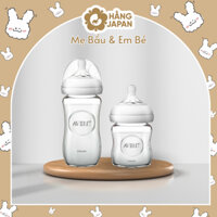 Bình sữa thủy tinh mô phỏng tự nhiên 120ml / 240ml Philips Avent