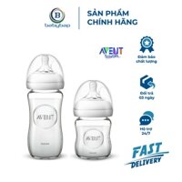 Bình Sữa Thủy Tinh Philips Avent Natural Response Mô Phỏng Tự Nhiên 120-240ml