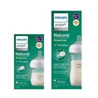 Bình sữa thuỷ tinh Philips Avent mô phỏng tự nhiên