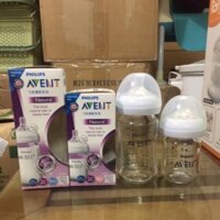Bình sữa thuỷ tinh Philips avent 120ml và 240ml