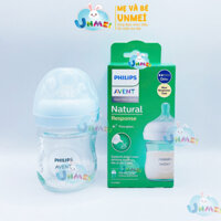 Bình sữa thủy tinh PHILIPS AVENT Natural Response 120ml mô phỏng tự nhiên SCY930/01