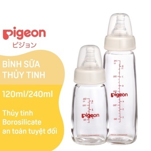 Bình sữa thủy tinh Pigeon 120ml