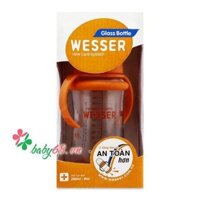 Bình sữa thủy tinh Wesser 260ml