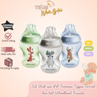 Bình sữa Tommee Tippee Natural Start -PP-Set Woodland Friends -260ml