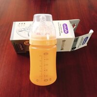 Bình sữa trẻ em,Bình tráng silicon Babisil,Bình sữa 180ml