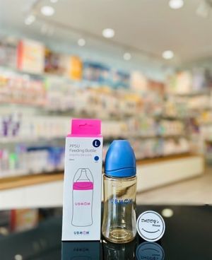Bình sữa UBMOM PPSU cổ rộng 260ml