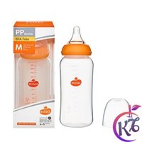 Bình sữa wesser cổ hẹp 250ml nhựa PP cao cấp kháng khuẩn phiên bản mới không chứa BPA an toàn cho bé -cổ thường cổ chuẩn