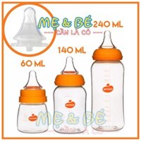 BÌNH SỮA WESSER CỔ HẸP NHỰA PP 60ML/140ML/250ML
