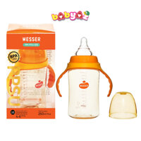 Bình Sữa Wesser Cổ Rộng Nhựa PPSU Bình Sữa Cho Bé Dung Tích 180ml 260ml Phiên Bản Cao Cấp PPSU