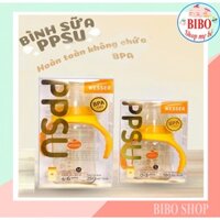 BÌNH SỮA WESSER CỔ RỘNG PPSU MẪU MỚI 180ML-260ML BPA REE