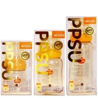 Bình sữa Wesser dòng PPSU cổ hẹp 140ml & 250ml - tặng kèm van chống sặc