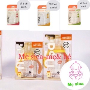 Bình sữa Wesser Pesu 180ml