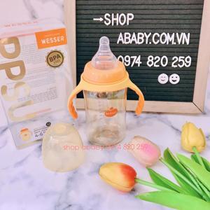 Bình sữa Wesser PPSU 260ml (4M+)