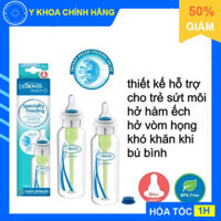 Bình sữa Y Tế Dr Brown dành cho trẻ sứt môi, hở hàm ếch, cổ thường, 250ml và 120ml