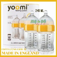 BÌNH SỮA YOOMI 240ML BPA FREE CHÍNH HÃNG ANH QUỐC