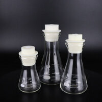 Bình tam giác miệng rộng miệng thẳng đa năng 50 100 250 500ml Bình thủy tinh hình nón miệng chuông Bình miệng rộng[yfs]