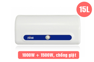 Bình nóng lạnh gián tiếp Ferroli QQ EVO TE - 15 lít, 2500W, chống giật