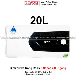 Bình nóng lạnh Rossi NAPAS RNS-20SL 20L